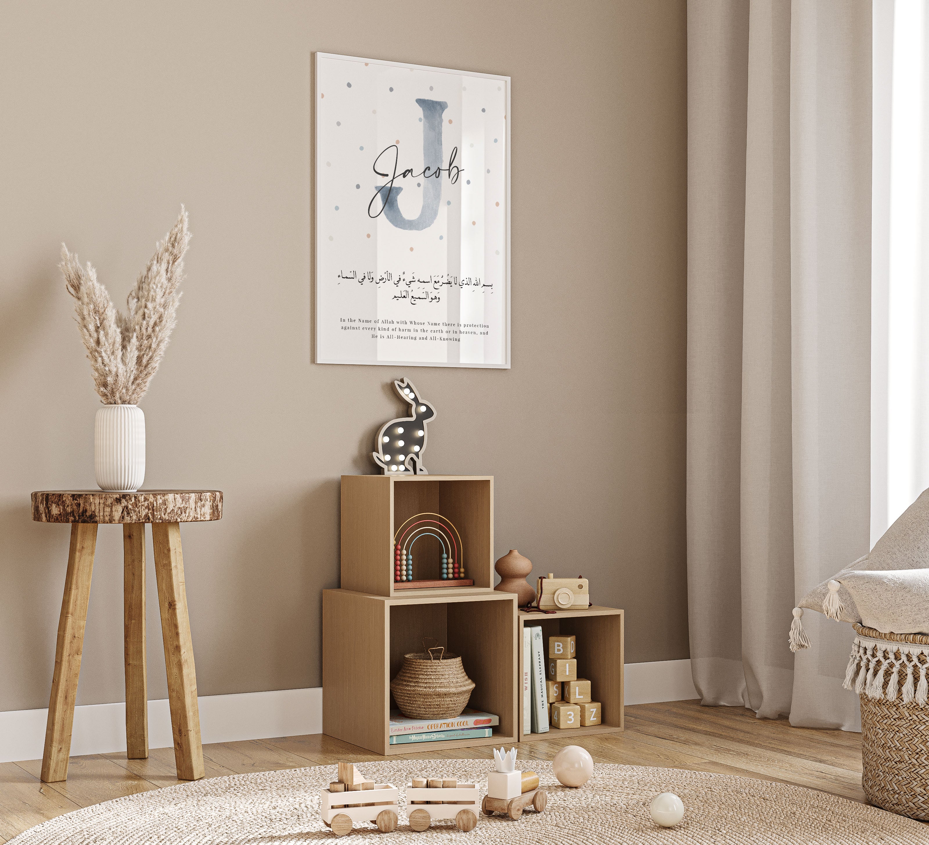 Blue Watercolour Initial, Personalised - Signy