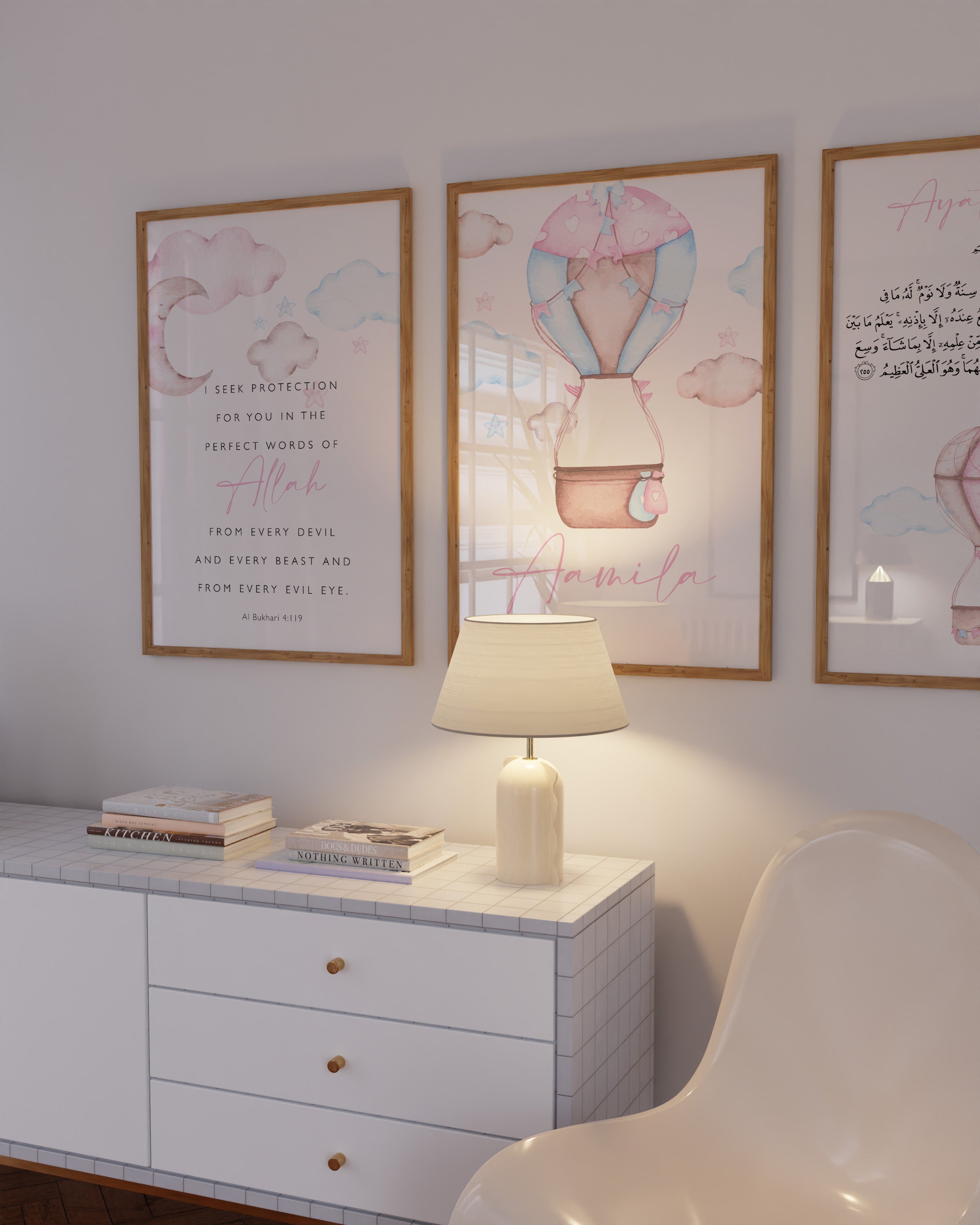 Girls Air Balloon Trio, Personalised - Signy