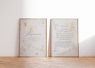 Gold Textures, Ayat Al Kursi Pair, Personalised - Signy