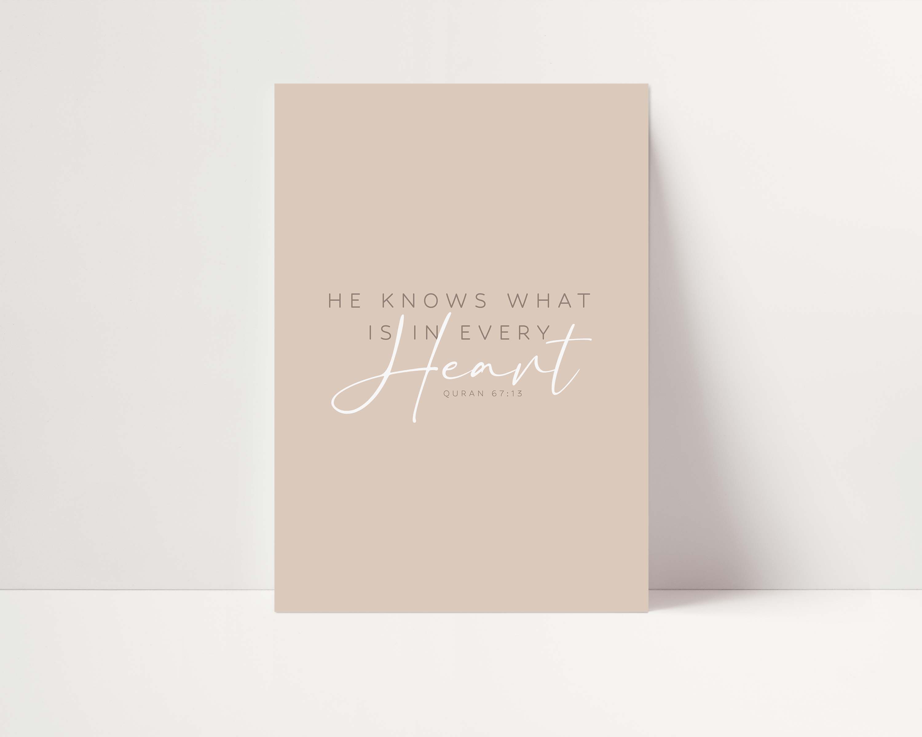 Heart, Quran 67:13 - Signy