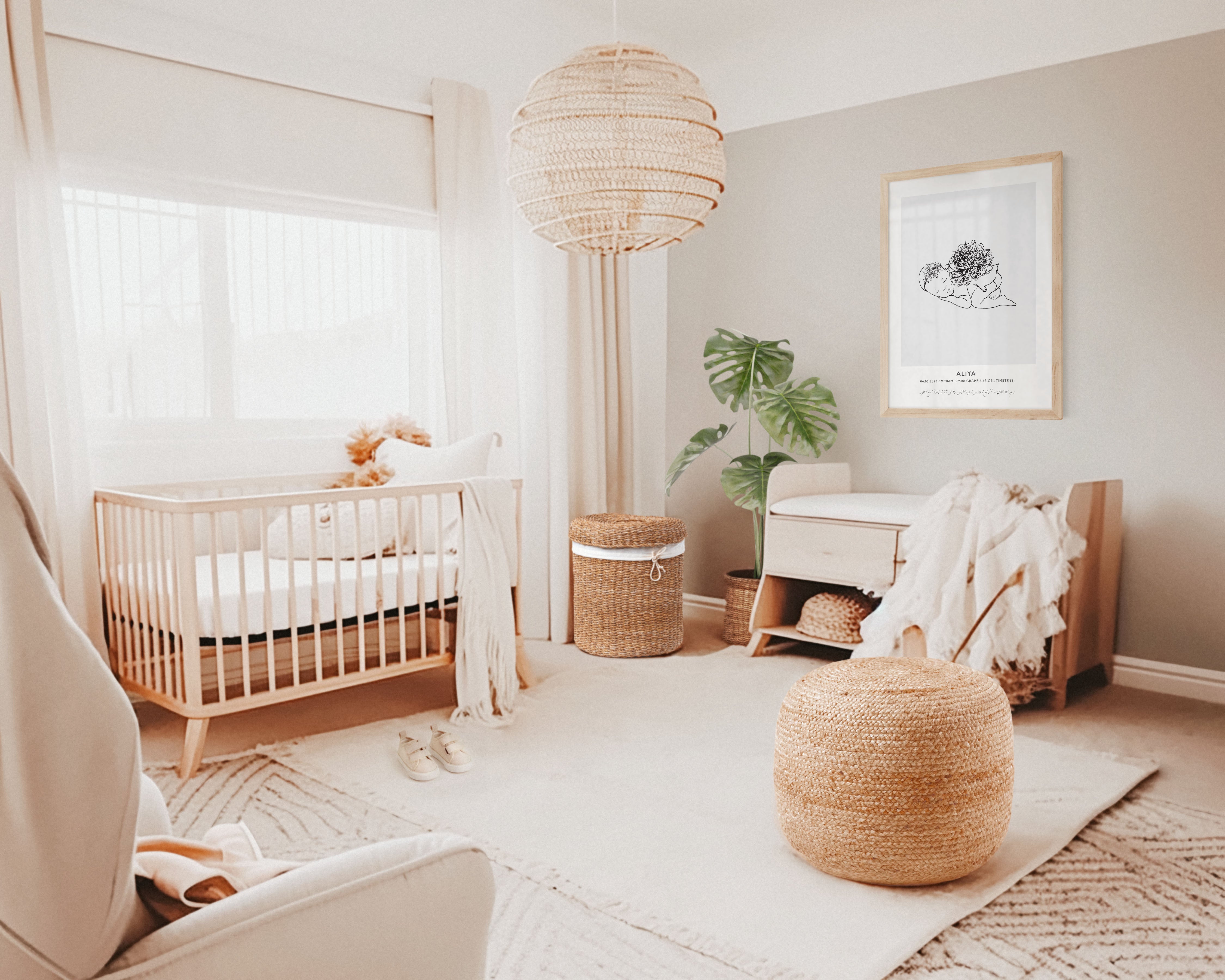 Newborn Birth Poster, Personalised - Signy