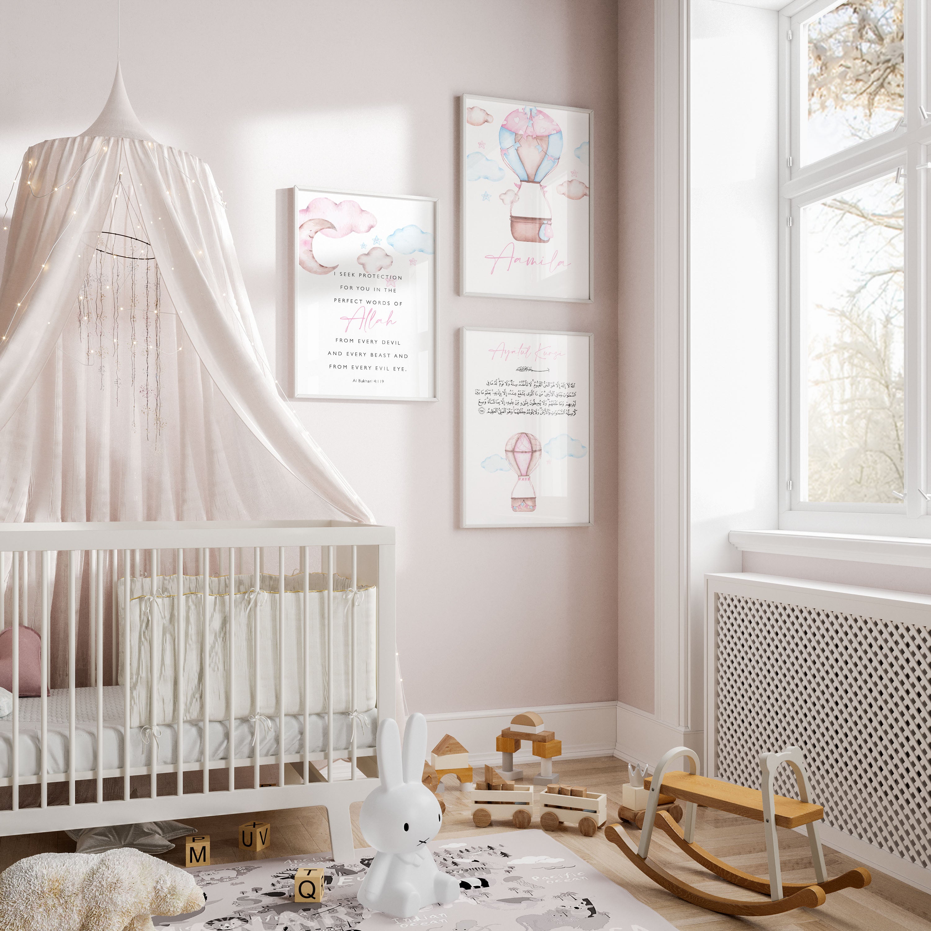 Girls Air Balloon Trio, Personalised - Signy