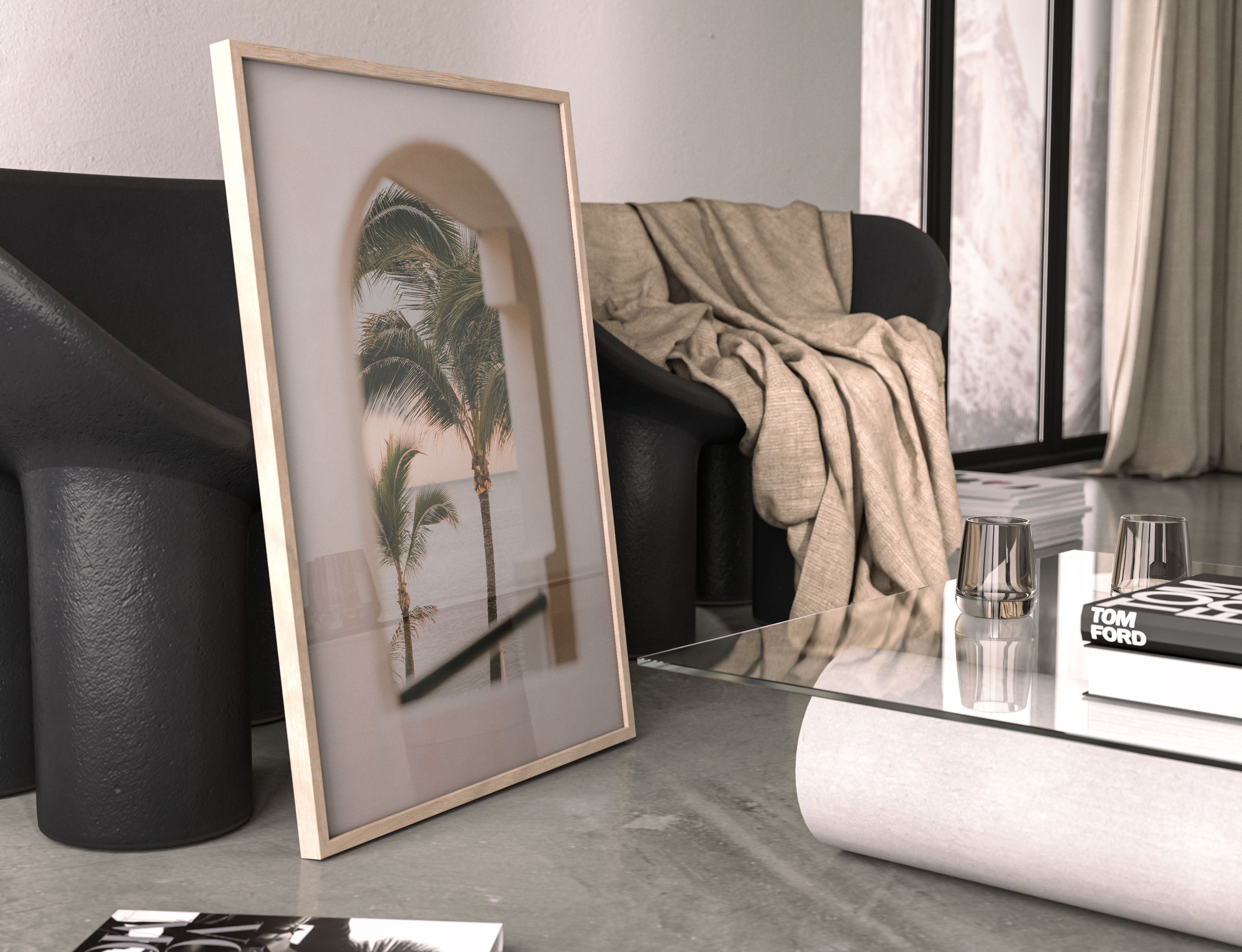 Palms Through Arch - Signy