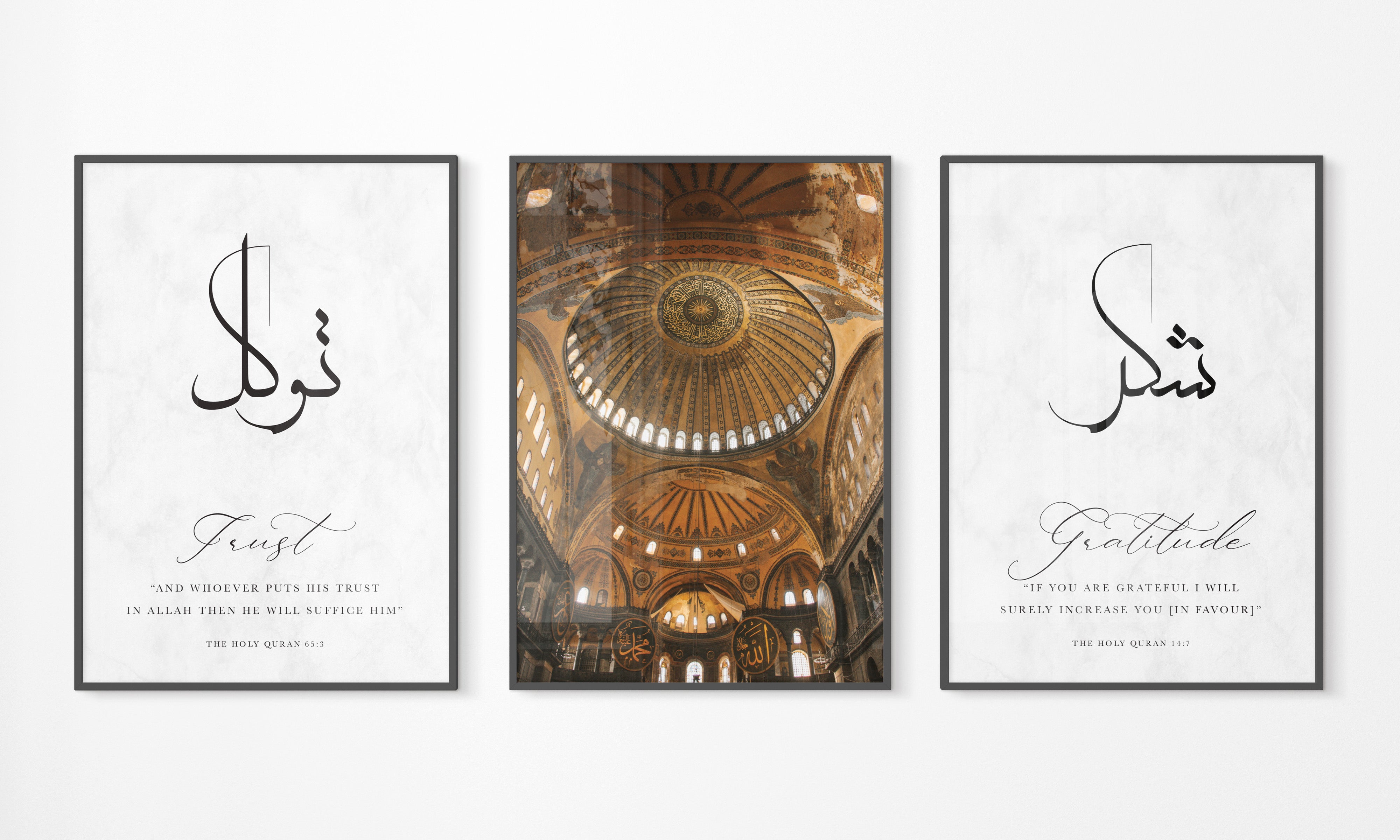 Trust, Hagia Sophia, Gratitude Trio - Signy