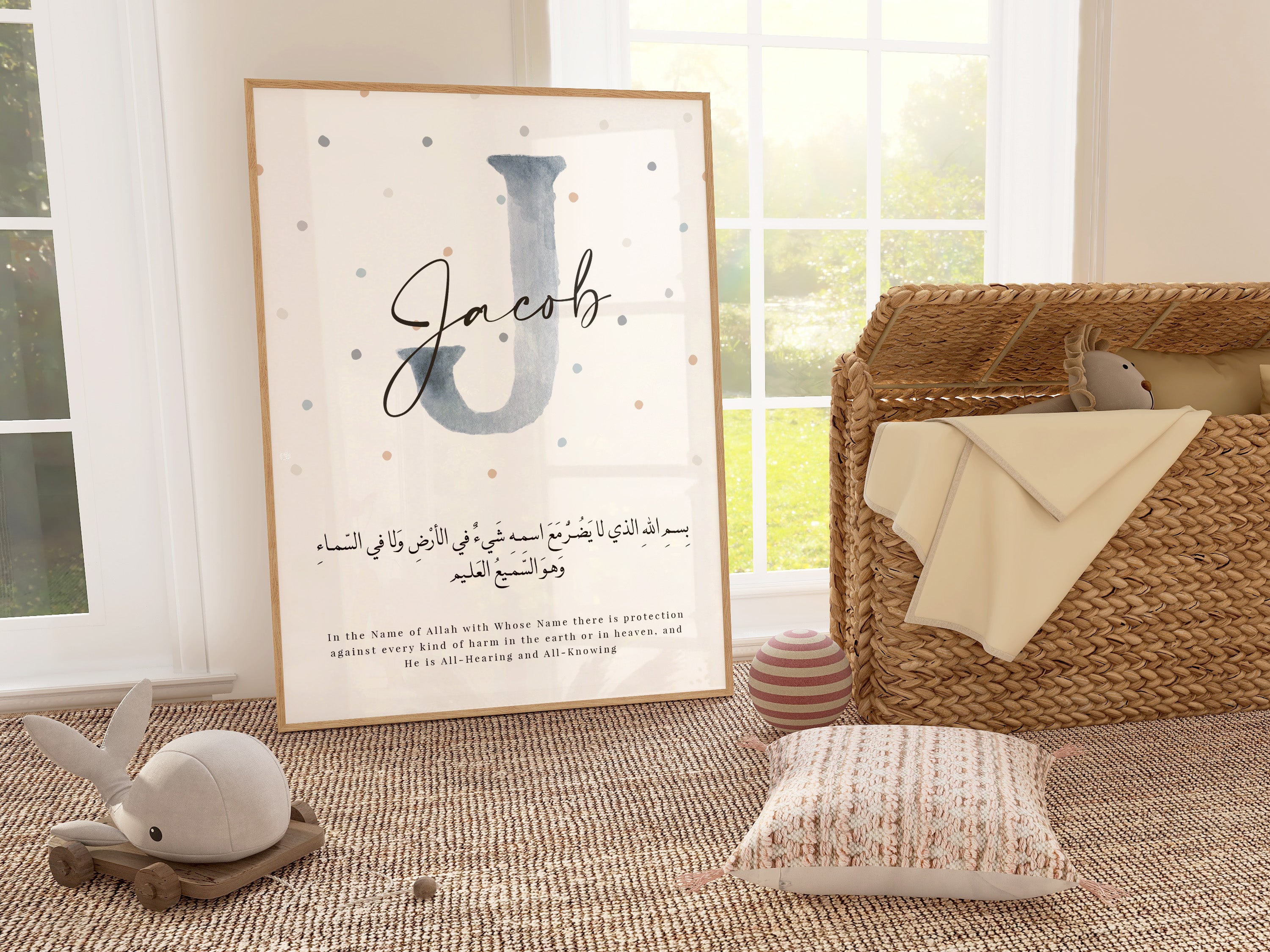 Blue Watercolour Initial, Personalised - Signy