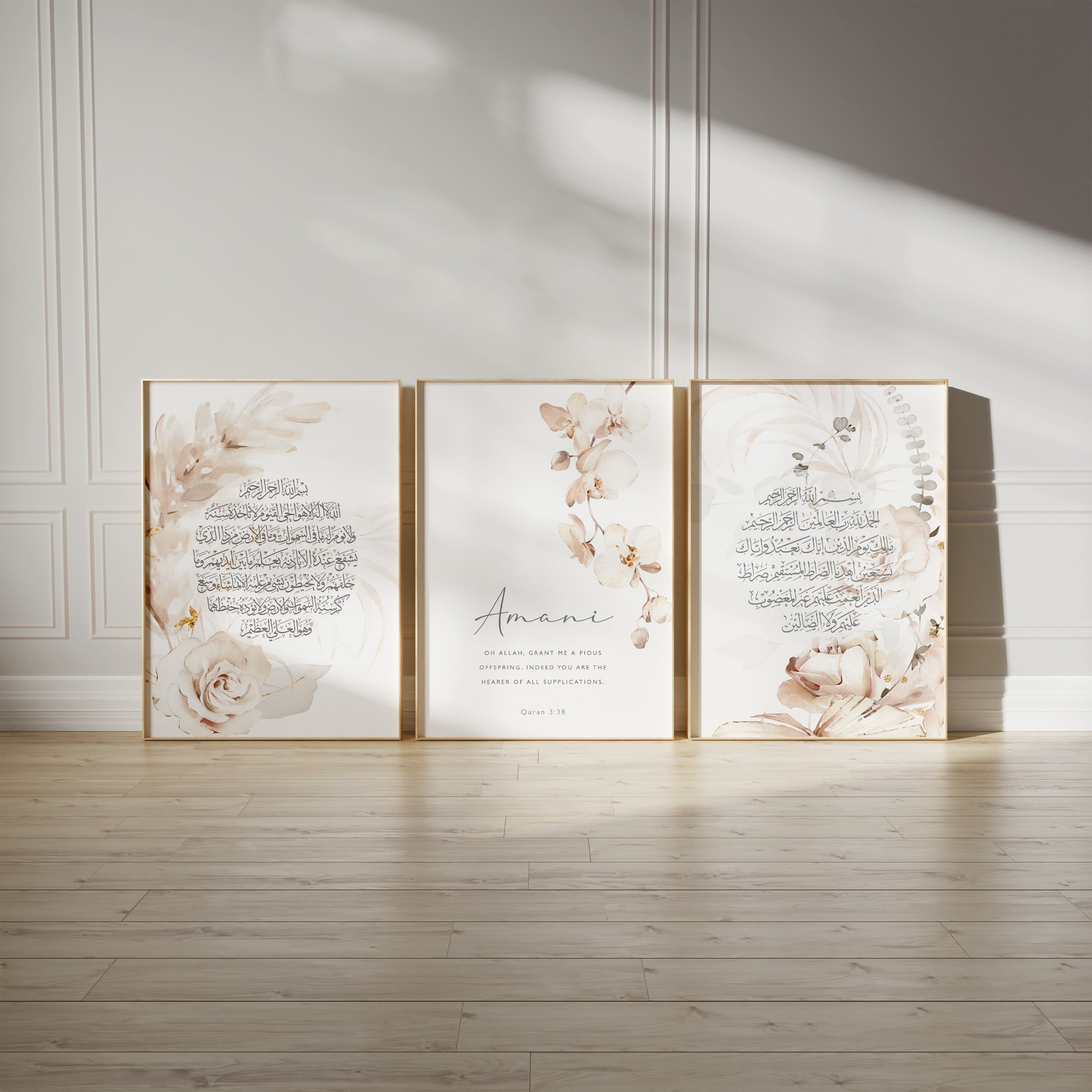 Orchids Trio, Personalised - Signy