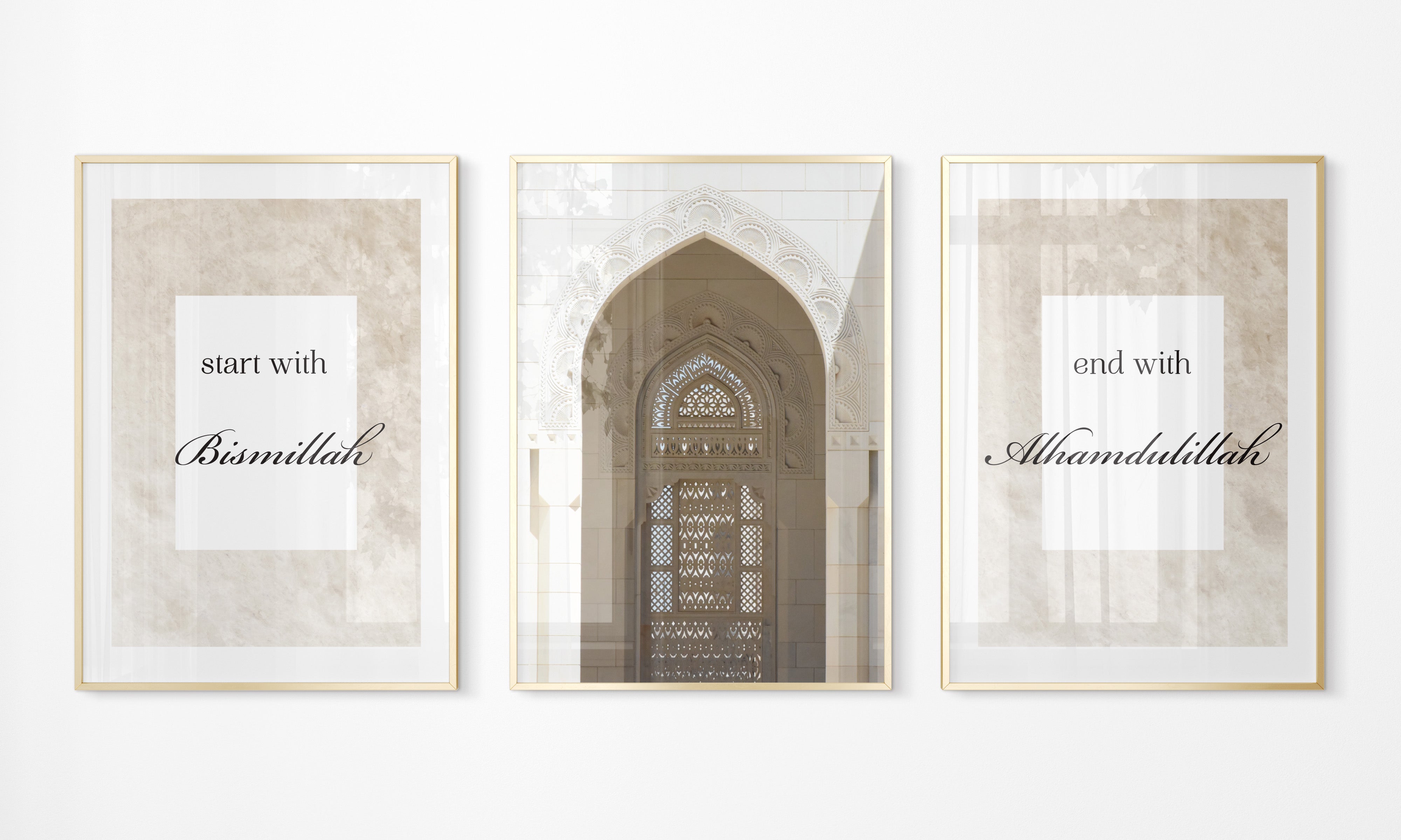 Start with Bismillah/ End with Alhamdulillah Trio - Signy